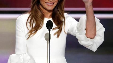 Melania Trump no sobrevivió a su primer discurso público.