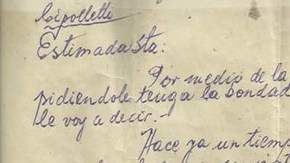 Carta de 1952 escrita por Ítalo Severini para su futura esposa Rosa Martínez