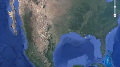 Las imágenes muestran figuras en el fondo del mar que tienen forma de una ciudad.