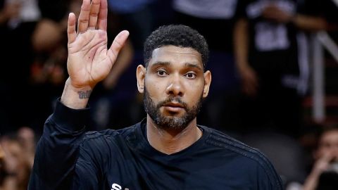 Tim Duncan, cinco veces campeón de la NBA con los Spurs de San Antonio.