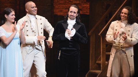 Lin-Manuel Miranda durante su última actuación en el musical Hamilton, el sábado 9 de julio de 2016.