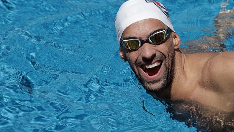 Michael Phelps está disfrutando al máximo el previo al arranque de las Olimpiadas.