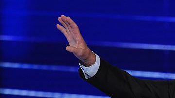 Bernie Sanders durante su discurso en la Convención Nacional Demócrata.