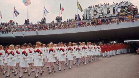 Aspecto de la ceremonia inaugural de los Juegos Olímpicos de México 1968, los primeros de la historia en un país latinoamericano. Los de Río de Janeiro serán los segundos, pero el mundo ha cambiado mucho.