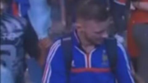 El niño portugués Mathis y el misterioso aficionado francés.