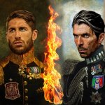 Sergio Ramos y Gianluigi Buffon
