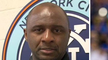 Patrick Vieira (izq.) y Jesse Marsch.