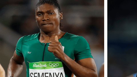 Caster Semenya y Margaret Wambui.