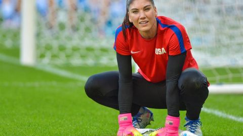 Hope Solo tuvo un error garrafal ante Colombia.