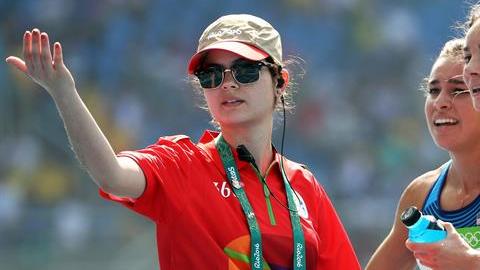 Abbey D'Agostino y Nikki Hamblin