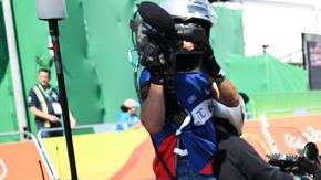 Yohann Diniz, marchista, sufrió problemas estomacales y desmayó, pero ni eso pudo detenerlo de terminar la carrera.