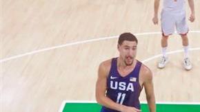 DeAndre Jordan en acción ante España.