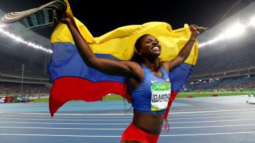 La colombiana Caterine Ibargüen ganó la presea de oro en salto triple y se confirmó como la atleta más dominante del ciclo olímpico e; domingo en Río de Janeiro.
