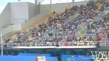 La imagen modificada digitalmente de la clavadista malaya.