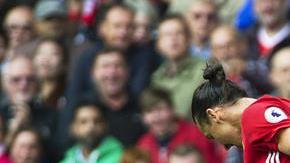 Un aficionado vestido como su Zlatan invadió la cancha.