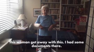 Gina Zuckerman, de 90 años, se enfrentó a su asaltante y no dejó que se llevaran su bolso.