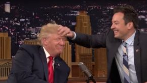 El copete de Trump  resultó ser  natural.