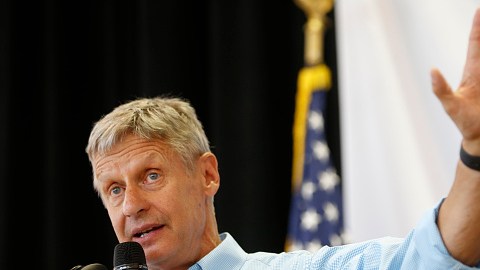 Gary Johnson participará también del debate presidencial de este lunes a través de las redes sociales.