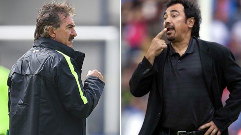 Ricardo La Volpe y Hugo Sanchez