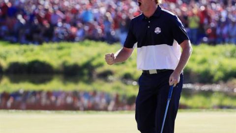 Brandt Snedeker celebró a lo grande la victoria de los estadounidenses.