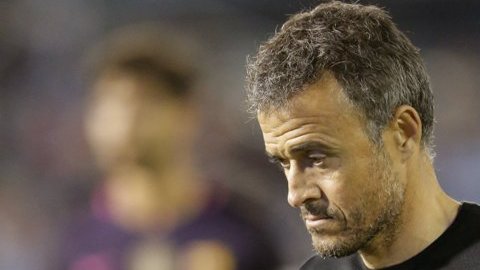 Luis Enrique transmitió con su rostro el domingo en Balaídos, que las cosas no van bien en el Barsa.
