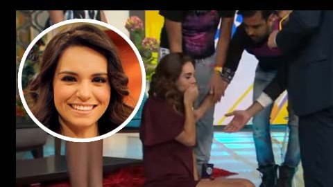 Tremendo susto vivió Tania.