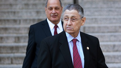 Sheldon Silver en una visita a la Corte