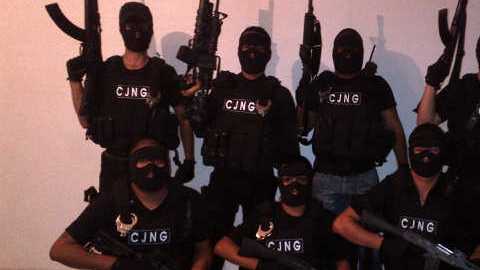 Miembros de el cartel de Jalisco Nueva Generación (CJNG).