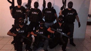 Miembros de el cartel de Jalisco Nueva Generación (CJNG).