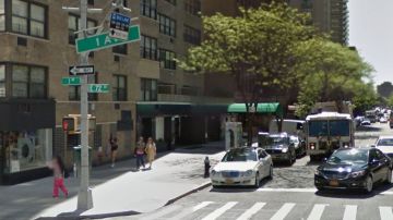 El incidente ocurrió en el Upper East Side de Manhattan, entra la calle 72 y la Primera Avenida.