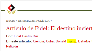 El líder cubano escribía sobre diversos temas en su columna "Reflexiones".