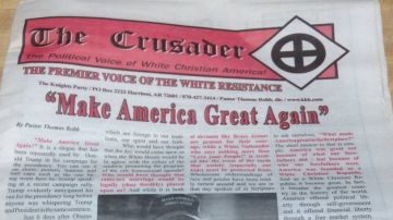 El diario es promovido por sitios de supremacía blanca.