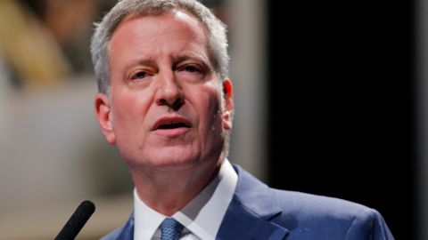 NEW YORK, NY - FEBRUARY 4: Mayor Bill De Blasio gives his annual State of the City address at Lehman Center for the Performing Arts Concert Hall on February 4, 2016 in New York City. (Photo by Eduardo Munoz Alvarez/Getty Images)