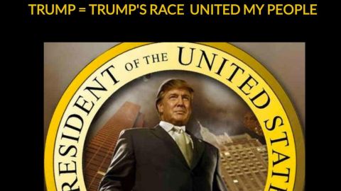 La convocatoria dice: "La raza de Trump unió a mi pueblo".