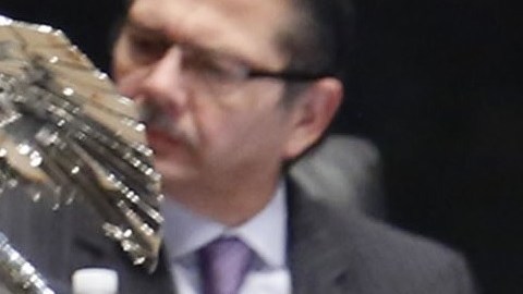 Luis Sánchez y Fernando Bayans, senadores del PRD.