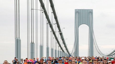 La postal del Puente Verrazzano es un clásico de cada año en el Maratón de Nueva York.