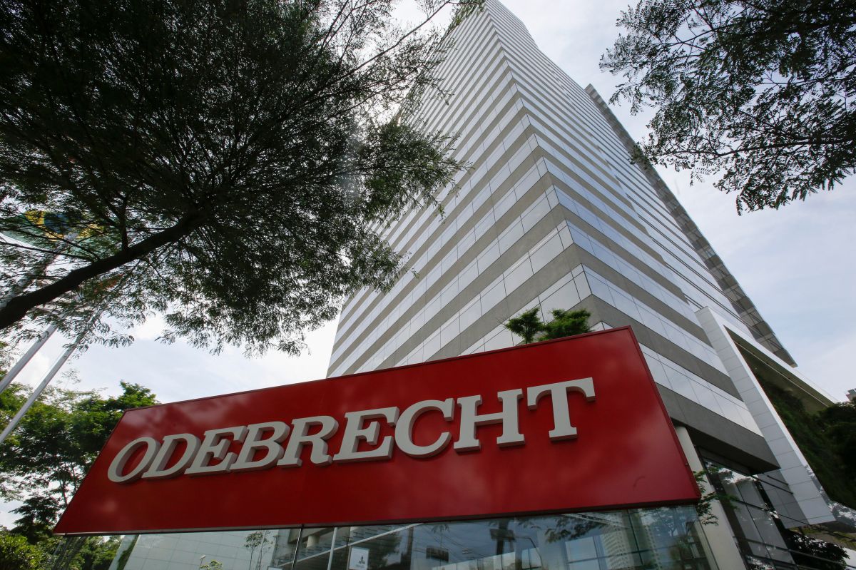 La sede de la constructora Odebrecht en Sao Paulo, Brasil. La empresa constructora  calificó hoy, de "desvíos de conducta lamentables" el pago de sobornos a funcionarios de variospaíses de Latinoamérica. 
