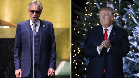 El presidente electo es admirador de Andrea Bocelli.