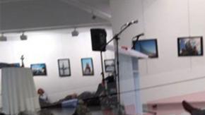 El responsable ingresó a una exposición fotográfica vestido como vigilante.