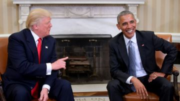 Donald Trump y Barack Obama se conocieron por primera vez en la Casa Blanca.