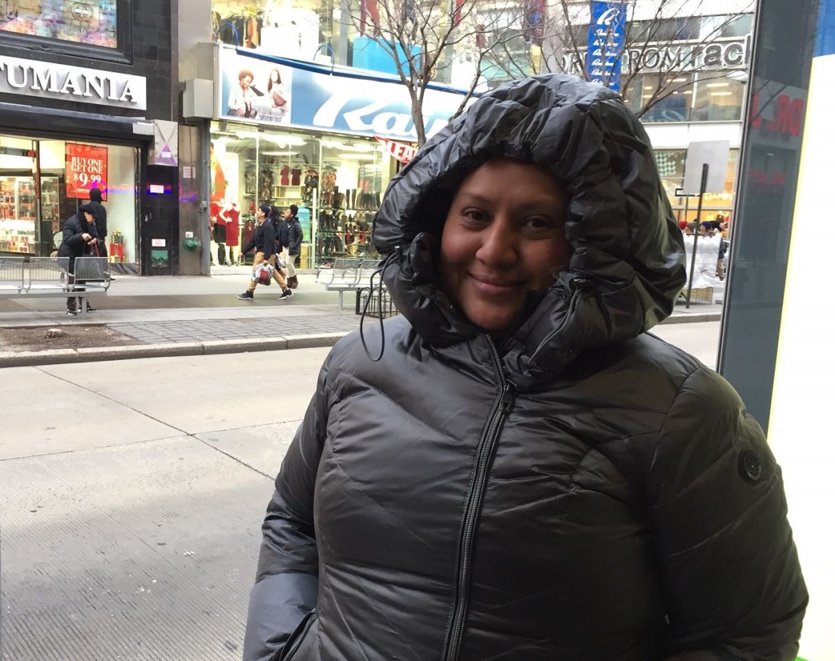 La nicaragüense Karen Proano, que reside en Brooklyn, asegura que nunca ha vivido temperaturas bajo cero. 
