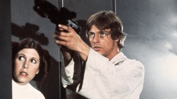 Leia y Luke en Star Wars.
