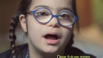 "Querida futura mamá" es un video parte de una campaña sobre el Síndrome de Down.