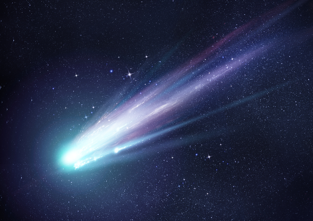 Imagen ilustrativa de un cometa.