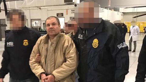 “El Chapo” llegó el jueves por la noche a EEUU, extraditado desde México.