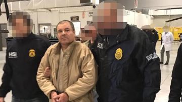 “El Chapo” llegó el jueves por la noche a EEUU, extraditado desde México.