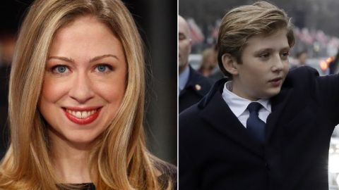 Chelsea Clinton defendió a Barron Trump en Twiiter.