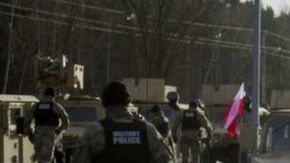 La brigada de combate llegó a Polonia el jueves en la mañana.