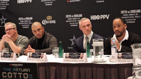 Cotto y Kirkland presentaron ayer en Nueva York la cartelera ‘The Return’.