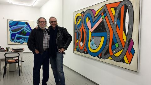 Luis Cruz Azaceta y Lyle O. Reitzel en la exhibición 'Swimming to Havana'